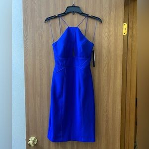 Aidan Mattox cobalt blue cocktail dress, size 0, NWT